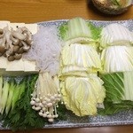鳥勝牛肉店 - すき焼き用の野菜たち（三人前）