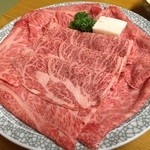 鳥勝牛肉店 - すき焼き用のお肉（三人前）