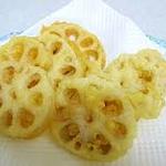 味処　八右衛門 - 阿見町産『桝谷くん』の美味しいレンコンの天ぷら、唐揚げでどうぞ！