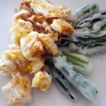 大地のテラス - 米粉の天ぷら