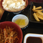 Giyuu ichi - ステーキ定食のご飯と小鉢