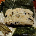 わらび野 - 岩魚ご飯　朴葉巻き