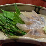 わらび野 - 岩魚の刺身