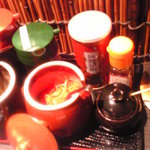 元祖 中洲屋台ラーメン 一竜 - 調味料