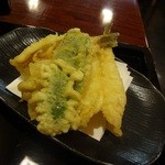 キスと野菜天