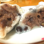 つる瀬 - 豆大福:断面図