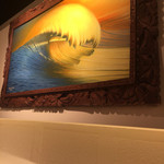 玄龍 - 店内…大きな絵画が飾られています