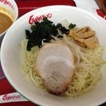 くるまやラーメン - 冷やし味噌つけ麺（麺拡大）