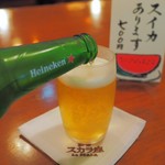 新宿 スカラ座 - ハイネケン。スイカと迷いました(笑)