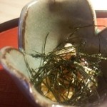 もと井 - 味とクルミ和え    3800円コースの一品