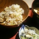 もと井 - 味噌汁  あさり飯  3800円コースの一品