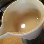 眠庵 - そば湯