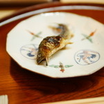 松川 - 【夏】滋賀県安曇川（あどがわ）上流で獲れた鮎の塩焼き(2015.08.01)