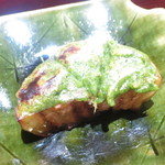 豪龍久保 - 鉢肴　加茂茄子田楽　木の芽焼き