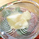 豪龍久保 - 水菓子　白桃のコンポート　白桃のジュレ掛け