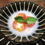 東京チャイニーズ 一凛 - フルーツトマトの冷製　ライチソース仕立て