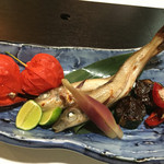 キス酒盗焼,あしらい