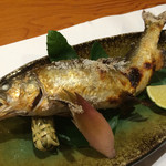 ふじ木 - 天然鮎の塩焼き