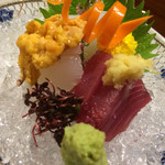 ふじ木 - 赤雲丹、アラ、 青島一のカツオ