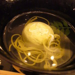 Fugetsurou - 椀（用宗しらすつみれ、茶素麺、おぼろ昆布、吸い口水の芽）