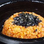 Kimchi fried rice with samgyeopsal