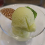 リストランテ ダ トシユキ - メロンのアイス