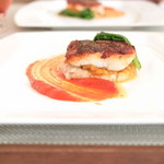 リュミエール大阪KARATO - 北の贈り物 メヌケのロティ 甘みを引き出したカラフル野菜の煮込みと共に '15 8月上旬