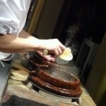 喰善 あべ - ご主人自らよそって頂きます。