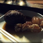 博多のおでん - 2015.7　つみれとすじ。