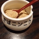 夢ノ弥 - ふわっと、さばとニンニクの香り！