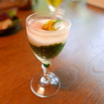 山ごぼう - モロヘイヤとトロロの酢の物