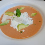 山ごぼう - 大好きなトマトとアボカドと豆腐のガスパチョ