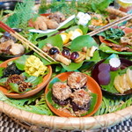 山ごぼう - 相変わらずかご盛りがすごい