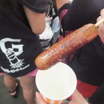 馬事公苑 売店 - 中川フランクは行者ニンニクいりです　（2015 区民まつり）