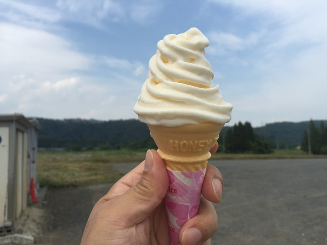 あたご駅 - 水沢（ソフトクリーム）の写真