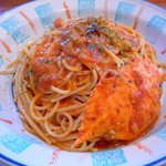 Capricciosa - 渡り蟹のトマートクリームスパゲティ