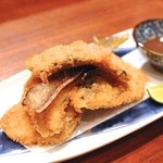 wasabi - 鮎のフライ　肝醤油で