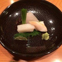 日本料理 たかむら - 向附（鱸（すずき）、紋甲烏賊、エゾイシガケガイ）