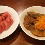 赤カブ漬け、あじ南蛮