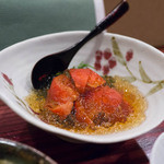 トマトの出汁ジュレがけ