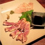 とり鉄 - 鶏たたきの盛り合わせ