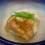 やげんぼり  - 付だし　無花果・車海老・鮑など。。