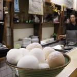 天満酒蔵 - 有料?? それとも無料??　カウンターには茹で卵が…
