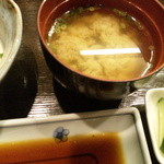 だしが効いてるお味噌汁です