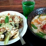 台湾料理 祥瑞 - 台湾豚骨ラーメン+回鍋飯