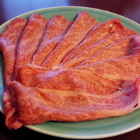 人形町今半 本店 - この日は群馬県産の牛肉でした。