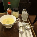 喫茶館 英國屋 - スープも付きます