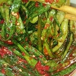 韓国食品センター 麻布第一物産 - 長～いニラの臭旨辛い味！