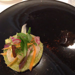 レ セゾン - アボカドとカニの前菜 Aug/2015