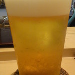 千成寿司 - ここから15/07/○訪問・・・生ビール